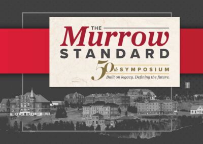 Stage backdrop design for the 50th Murrow Symposium